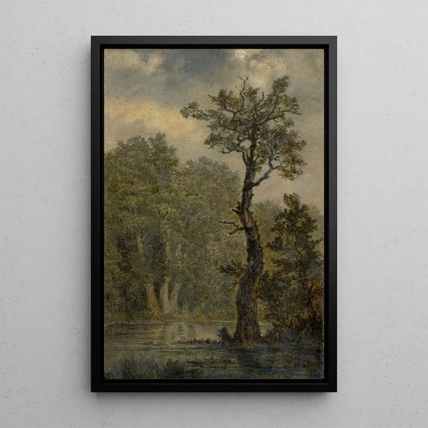 Landschaftsbild - Carl Gustav Carus — gerahmtes Bild an der Wand