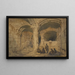 Figuren arabischer in einer Gewölbe der Al-Aqsa-Moschee Jerusalem - Carl Haag — gerahmtes Bild an der Wand