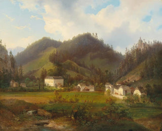 Ansicht auf die Burg Gutenstein - Carl Hasch — Ansicht des Kunstwerks