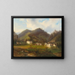 Ansicht auf die Burg Gutenstein - Carl Hasch — gerahmtes Bild an der Wand