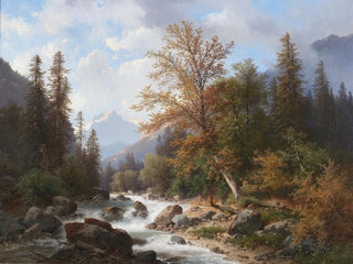 Bergbach bei Ramsau - Carl Hasch — Ansicht des Kunstwerks