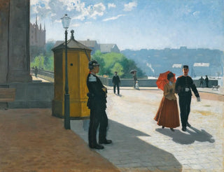 Soldaten vor dem Nationalmuseum in Stockholm - Carl Hedelin — Ansicht des Kunstwerks