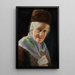 Reproduktion des Gemäldes Portrait einer alten Dame mit einem Pelzhut - Carl Heuser