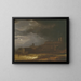 Ansicht der Uppsala-Landschaft im Mondschein - Carl Johan Fahlcrantz — gerahmtes Bild an der Wand