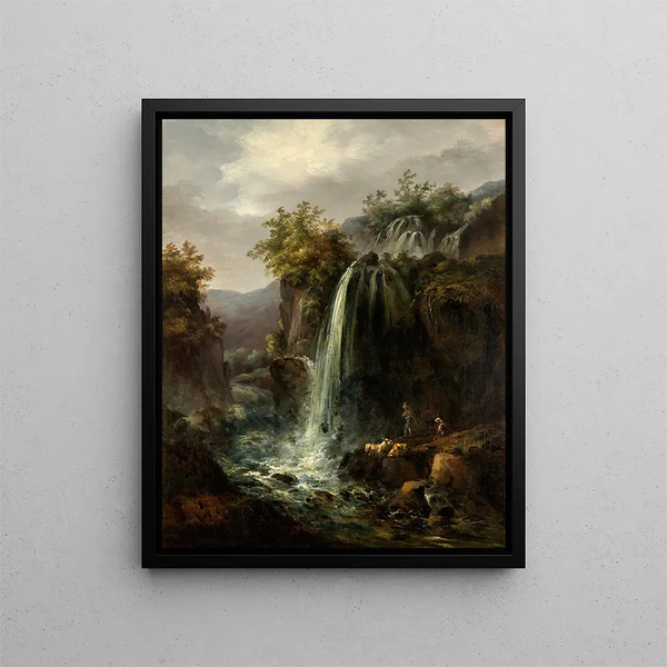 Kaskade - Carl Johan Fahlcrantz — gerahmtes Bild an der Wand