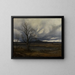 Landschaft mit aufziehendem Gewitter - Carl Julius von Leypold — gerahmtes Bild an der Wand