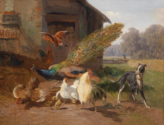 Hund im Vogelkäfig - Carl Jutz — Ansicht des Kunstwerks