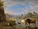 Vue de Geroldsau près de Baden-Baden avec des animaux - Carl Kuntz — Ansicht des Kunstwerks