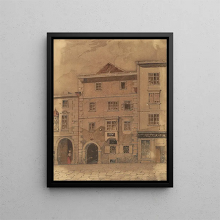 Carl L Wiesbck - Mozarts Sterbehaus in der Rauhensteingasse in Wien.webp