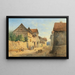 Route de village avec de nombreuses figures décoratives - Carl Lafitte — gerahmtes Bild an der Wand