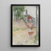 in der Nähe des Kellers - Carl Larsson — gerahmtes Bild an der Wand