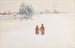 Im Schnee - Carl Larsson — Ansicht des Kunstwerks