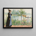 Karin am Meer - Carl Larsson — gerahmtes Bild an der Wand