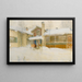 Mein Landhaus im Winter Sundborn - Carl Larsson — gerahmtes Bild an der Wand
