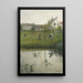 Der alte Mann und der Kinderspielplatz - Carl Larsson — gerahmtes Bild an der Wand