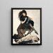 Poser - Carl Link — gerahmtes Bild an der Wand
