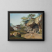 Grenzgebiet des Kantons Bern und des Wallis in der Nähe der Brücke von Saint-Maurice - Carl Ludwig Hackert — gerahmtes Bild an der Wand