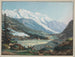 Ansicht des Tals von Chamonix, aufgenommen in der Nähe von Argentière - Carl Ludwig Hackert — Ansicht des Kunstwerks