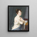 Portrait einer jungen Frau - Carl Ludwig Hummel de Bourdon — gerahmtes Bild an der Wand