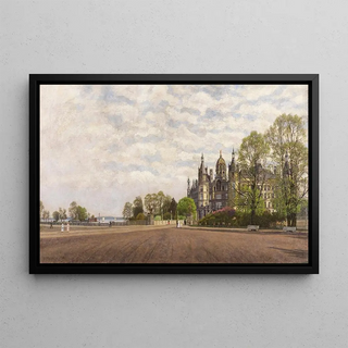Carl Malchin - Blick auf Schloss Schwerin.webp
