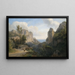 Die Tal des Mühlentals bei Amalfi - Carl Maria Nicolaus Hummel — gerahmtes Bild an der Wand