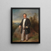 Portrait von Josef Edler von Kriehuber - Carl Martin Ebersberg — gerahmtes Bild an der Wand