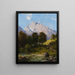 Sommerliches Berglandschaft - Carl Millner — gerahmtes Bild an der Wand