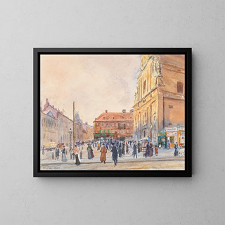 Kirche der Karmeliter in Leopoldstadt - Carl Müller — gerahmtes Bild an der Wand