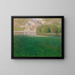 Dämmerung am Donauufer - Carl Moll — gerahmtes Bild an der Wand