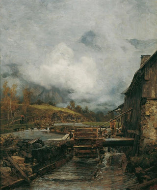 Carl Moll - Wassermhle in Goisern nach Emil Jakob Schindler.webp