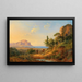 Ansicht der Bucht von Palermo mit dem Monte Pellegrino, Sizilien - Carl Morgenstern — gerahmtes Bild an der Wand