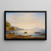 Bucht vor Neapel mit Blick auf den Vesuv - Carl Morgenstern — gerahmtes Bild an der Wand