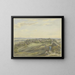 vom Gemälde "Cour de la ruine de Falkenstein mit Blick auf die Main-Ebene, den Odenwald und die Rheinberge" - Carl Morgenstern — gerahmtes Bild an der Wand
