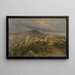 eines riesigen Mauerwerks in der Nähe von Civitella, dem heutigen Bellegra - Carl Morgenstern — gerahmtes Bild an der Wand