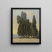 Zypresse im Park der Villa d'Este - Carl Morgenstern — gerahmtes Bild an der Wand