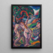 Adam und Eva - Carl Newman — gerahmtes Bild an der Wand