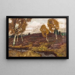 Carl OLynch of Town - Mooslandschaft mit Birken.webp