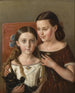 Sigrid und Anna Mazer, Nichten des Künstlers - Carl Peter Mazer — Ansicht des Kunstwerks