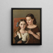 Sigrid und Anna Mazer, Nichten des Künstlers - Carl Peter Mazer — gerahmtes Bild an der Wand
