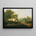 Landschaft im Arcadien - Carl Philipp Schallhas — gerahmtes Bild an der Wand