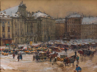 Am Weihnachtsmarkt des Jesuskindes - Carl Pippich — Ansicht des Kunstwerks