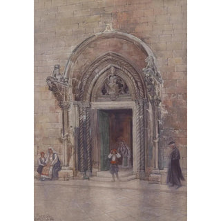 Carl Pippich - Eingang zum Dom von Curzola.webp