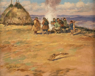 Nach der Hasenjagd - Carl Plückebaum — Ansicht des Kunstwerks