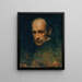 Studie des Kopfes - Carl Probst — gerahmtes Bild an der Wand