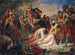 Charles Ier d'Anjou bei der Leiche von Manfred nach der Schlacht von Benevent am 26. Februar 1266 - Carl Rahl — Ansicht des Kunstwerks