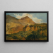 Landschaft im Süden mit Bergen - Carl Rahl — gerahmtes Bild an der Wand