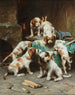 Welpen Beagle beim Genießen - Carl Reichert — Ansicht des Kunstwerks