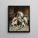 Welpen Beagle beim Genießen - Carl Reichert — gerahmtes Bild an der Wand