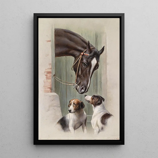 Carl Reichert - Besuch im Pferdestall.webp