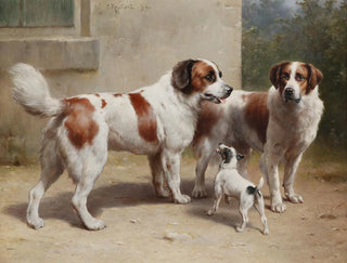 Drei Hunde - Carl Reichert — Ansicht des Kunstwerks